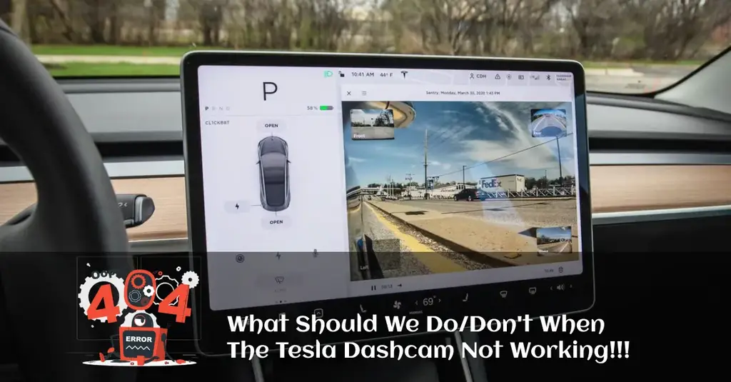 Tesla Dashcam no funciona: ¡causas y soluciones!